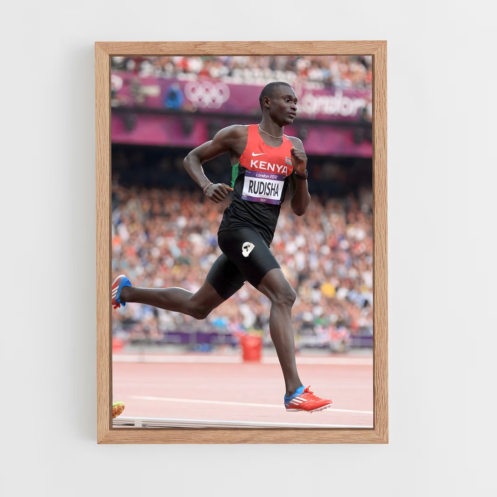 Poster David rudisha – affiche Athlétisme (vue 4)